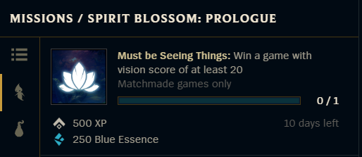 spirit blossom - prologue mission